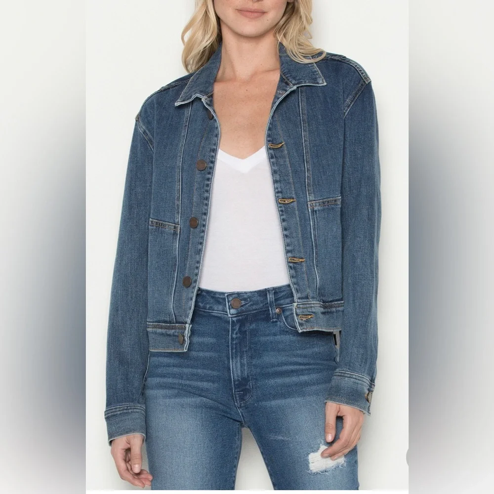 PARKER SMITH Denim Utility Jacket - Picture 6 of 7